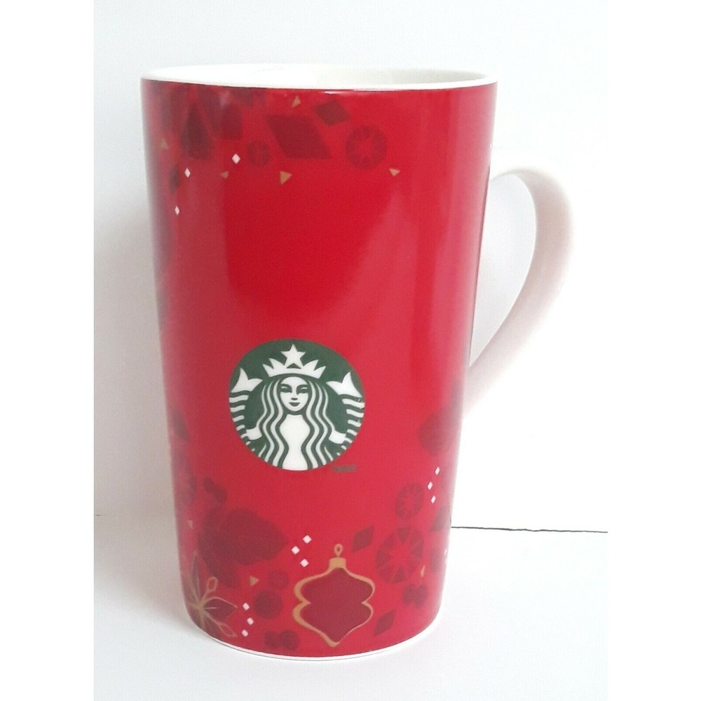 Starbucks Mug Christmas garland holly holiday ornaments coffee mug 16 oz 2013